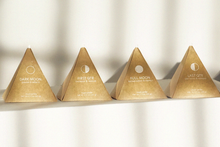 Load image into Gallery viewer, Moon Phase Pyramid Candles (Set of 4)